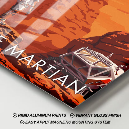 Flex Designs Metal Poster The Martian Cartoon 11 x 17" Home Goods - Movie 2015 Movie Metal Poster