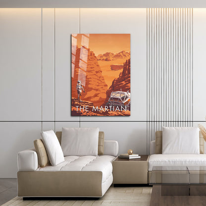 Flex Designs Metal Poster The Martian Cartoon 16 x 24" Home Goods - Movie 2015 Movie Metal Poster