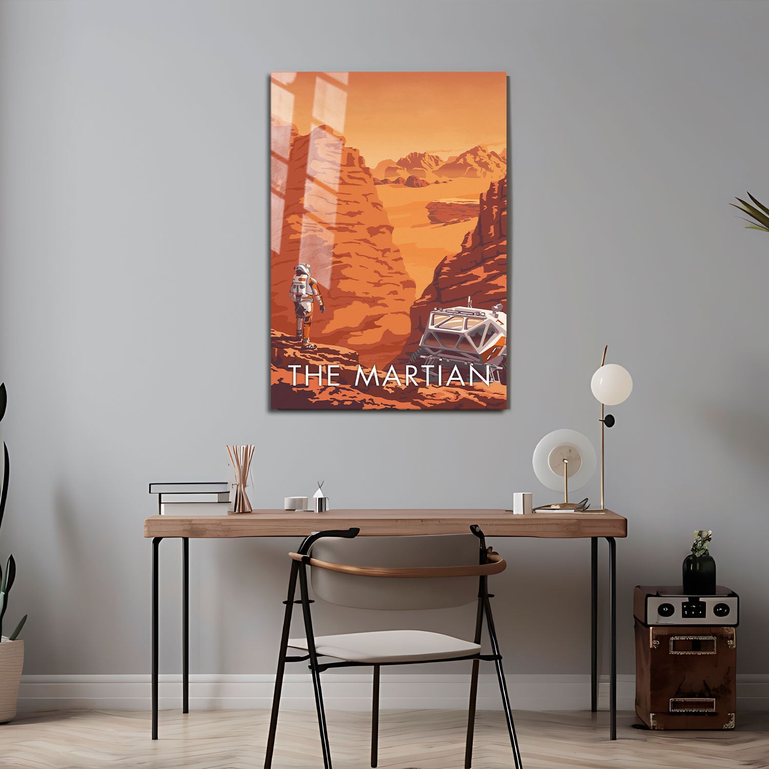 Flex Designs Metal Poster The Martian Cartoon 5 x 7" Home Goods - Movie 2015 Movie Metal Poster