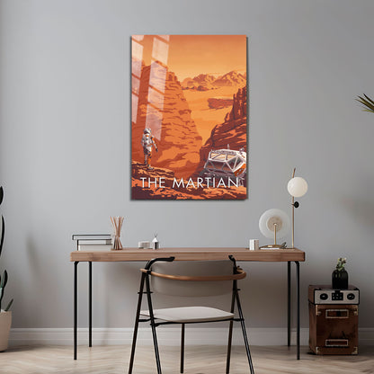 Flex Designs Metal Poster The Martian Cartoon 5 x 7" Home Goods - Movie 2015 Movie Metal Poster