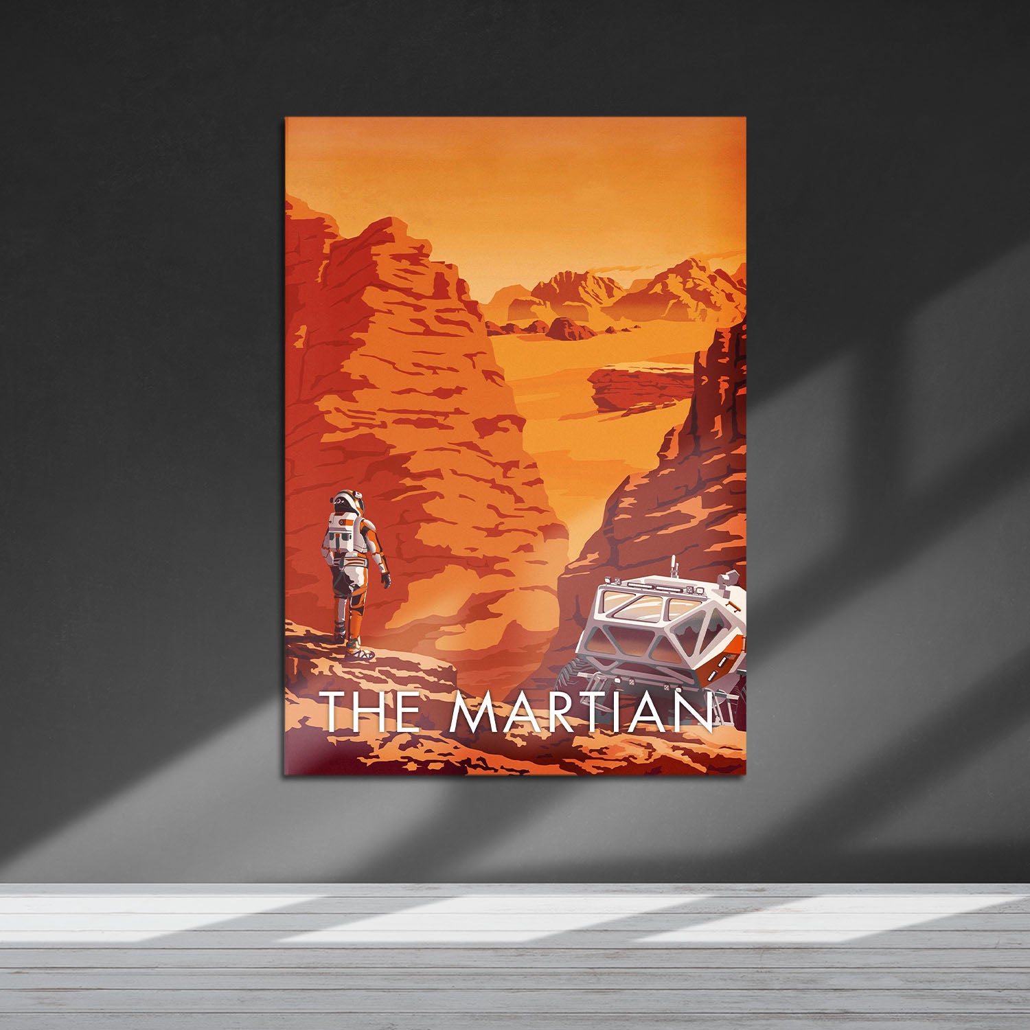 Flex Designs Metal Poster The Martian Cartoon 5 x 7" Home Goods - Movie 2015 Movie Metal Poster
