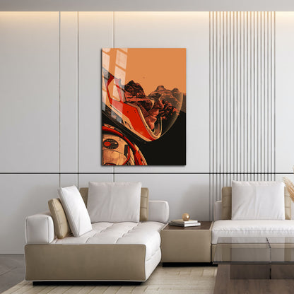 Flex Designs Metal Poster The Martian Key Visual 16 x 24" Home Goods - Movie 2015 Movie Metal Poster