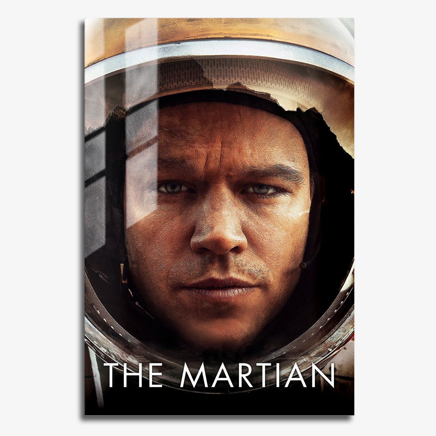 Flex Designs Metal Poster The Martian Matt Damon 11 x 17" Home Goods - Movie 2015 Movie Metal Poster