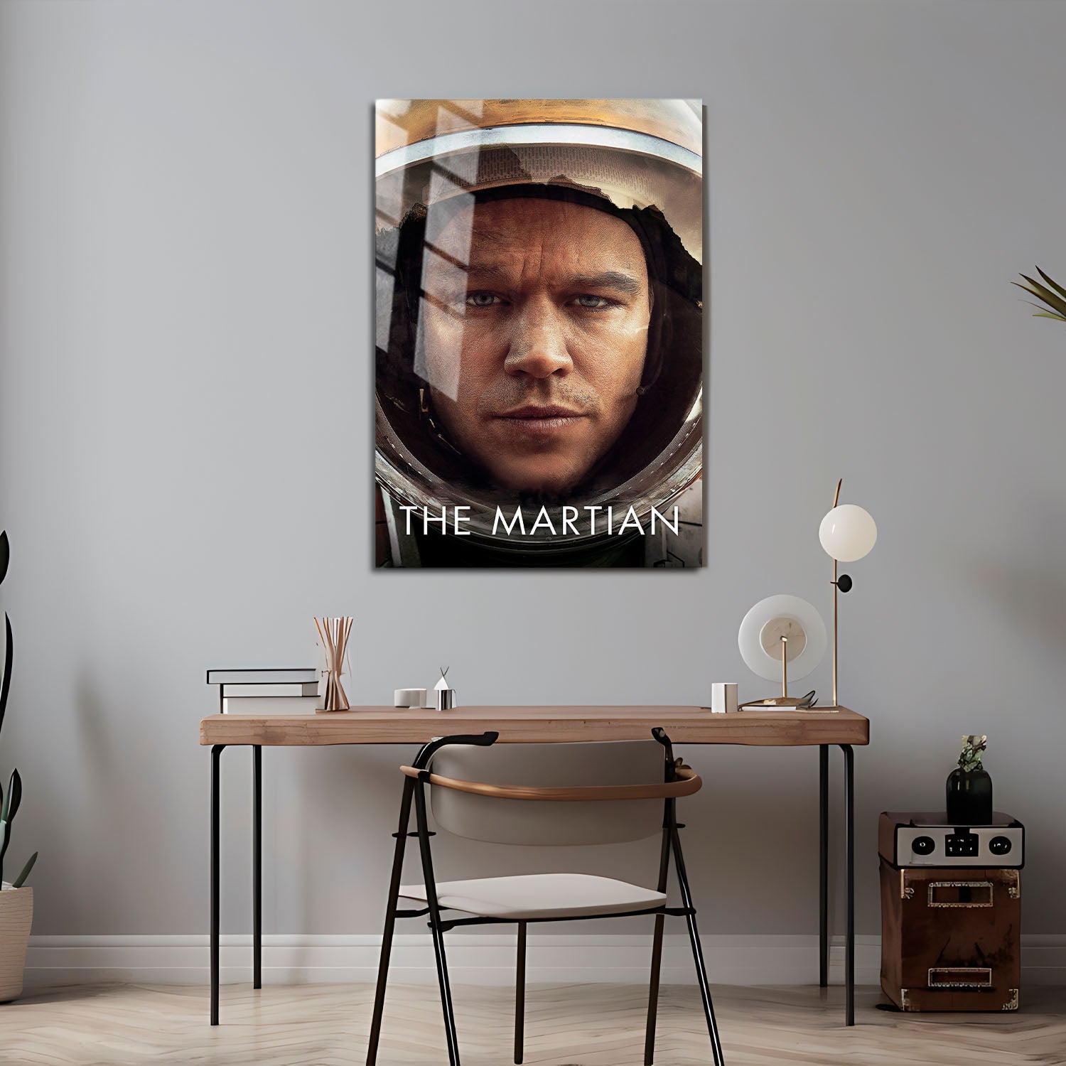 Flex Designs Metal Poster The Martian Matt Damon 5 x 7" Home Goods - Movie 2015 Movie Metal Poster