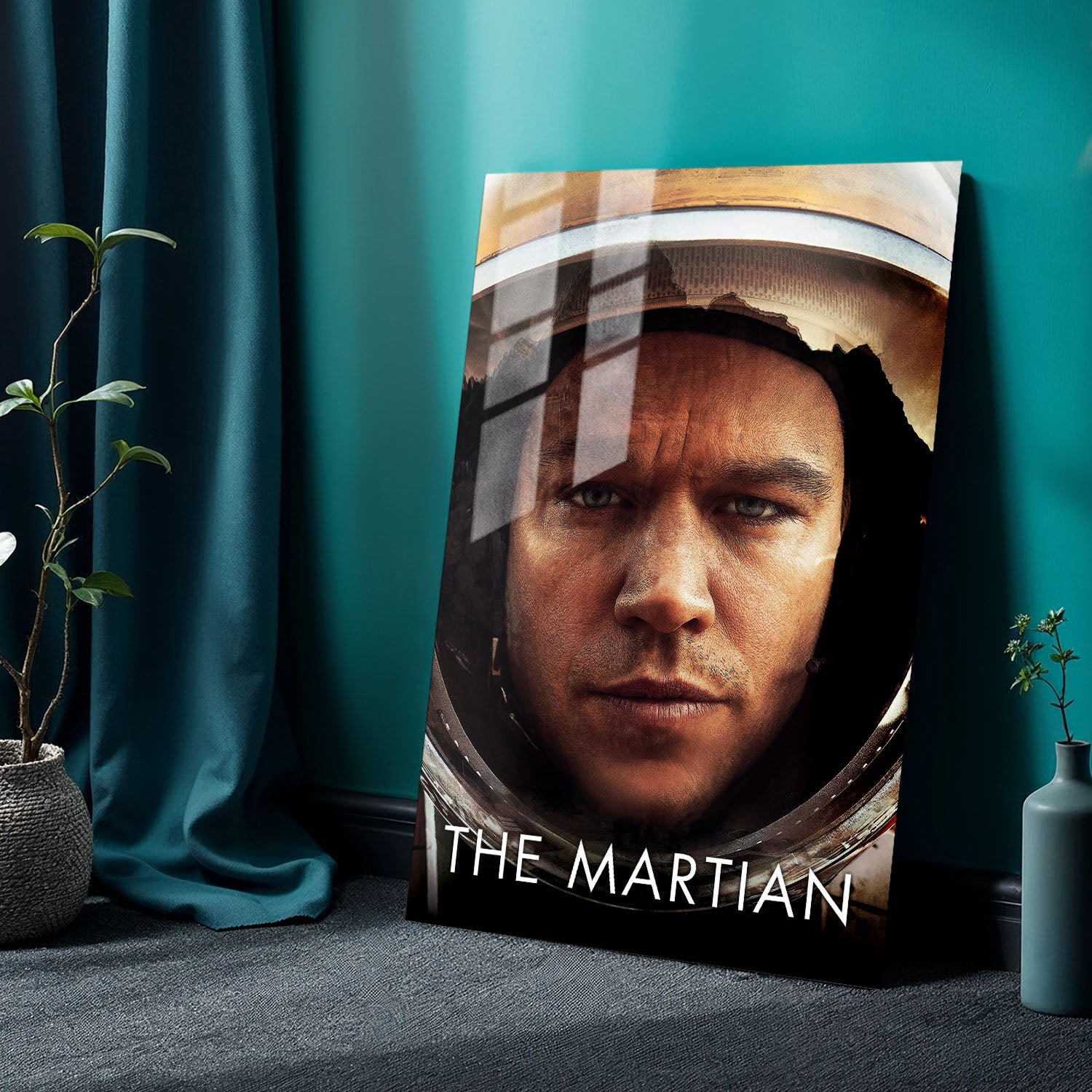 Flex Designs Metal Poster The Martian Matt Damon 24 x 36" Home Goods - Movie 2015 Movie Metal Poster