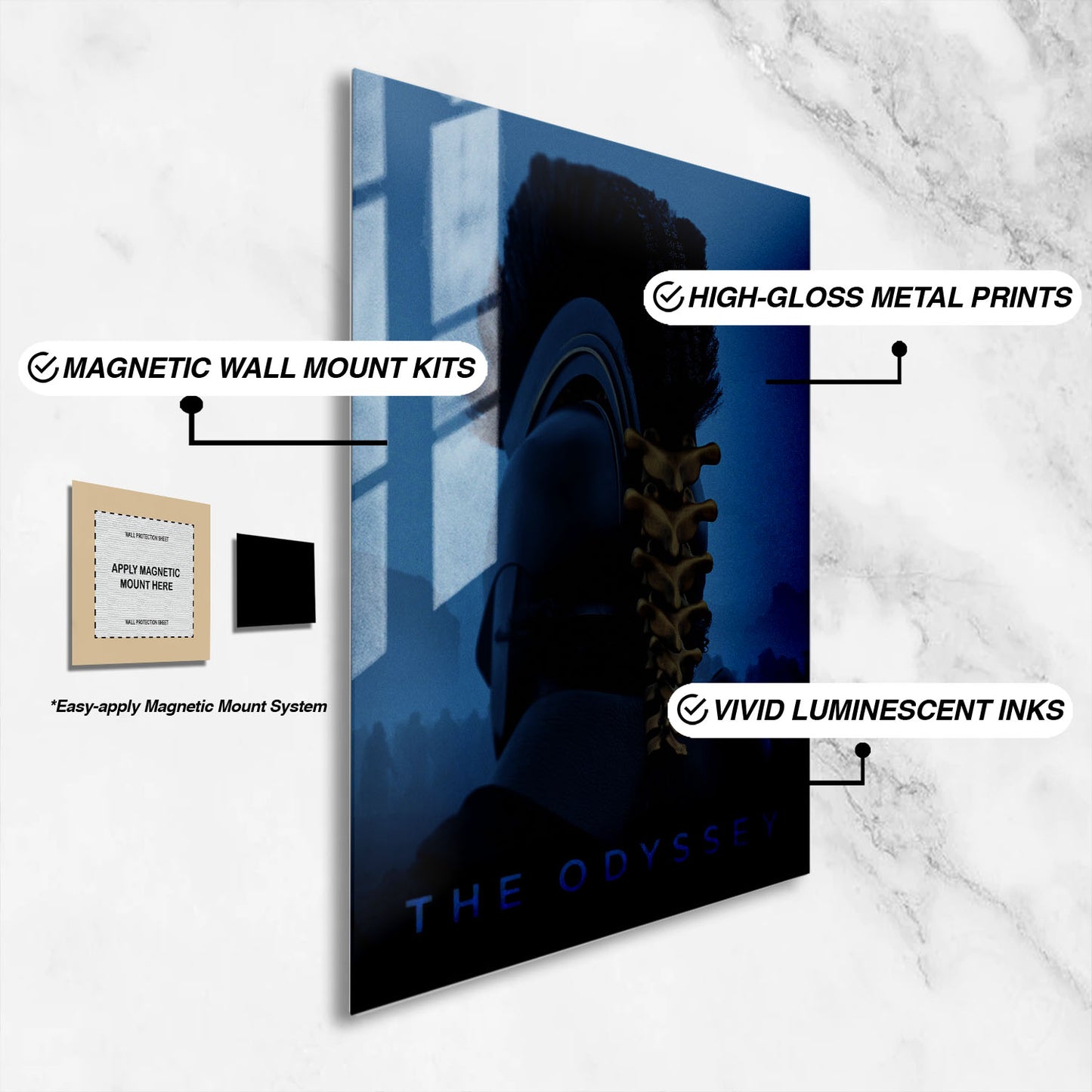 Flex Designs Metal Poster The Odyssey 16 x 24" Home Goods - Movie 2026 Movie Metal Poster