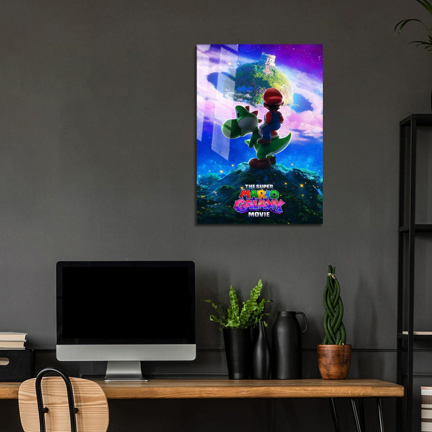 Flex Designs Metal Poster The Super Mario Galaxy Movie Cinematic 24 x 36" Home Goods - Movie 2026 Movie Metal Poster