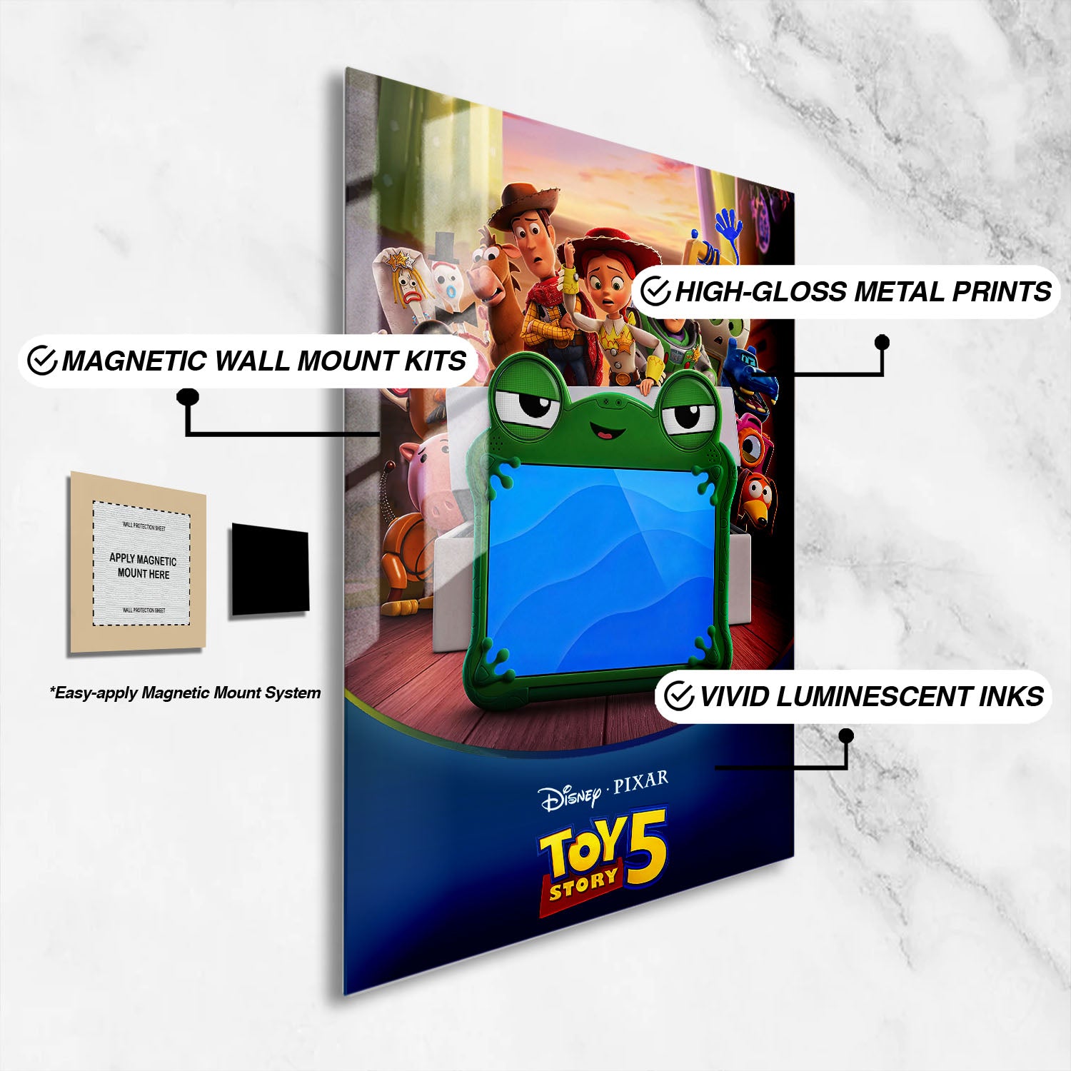 Flex Designs Metal Poster Toy Story 5 16 x 24" Home Goods - Movie 2026 Movie Metal Poster