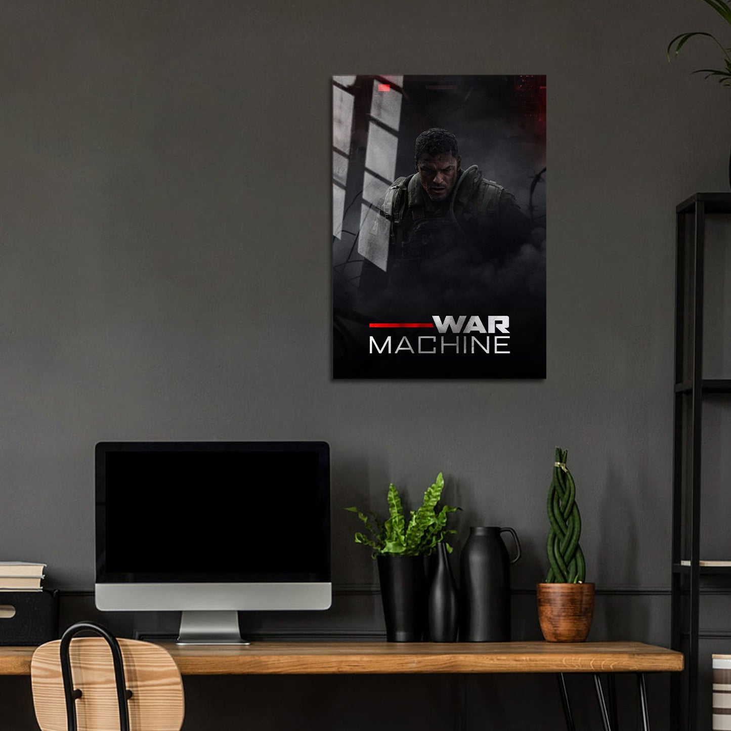 Flex Designs Metal Poster War Machine 24 x 36" Home Goods - Movie 2026 Movie Metal Poster