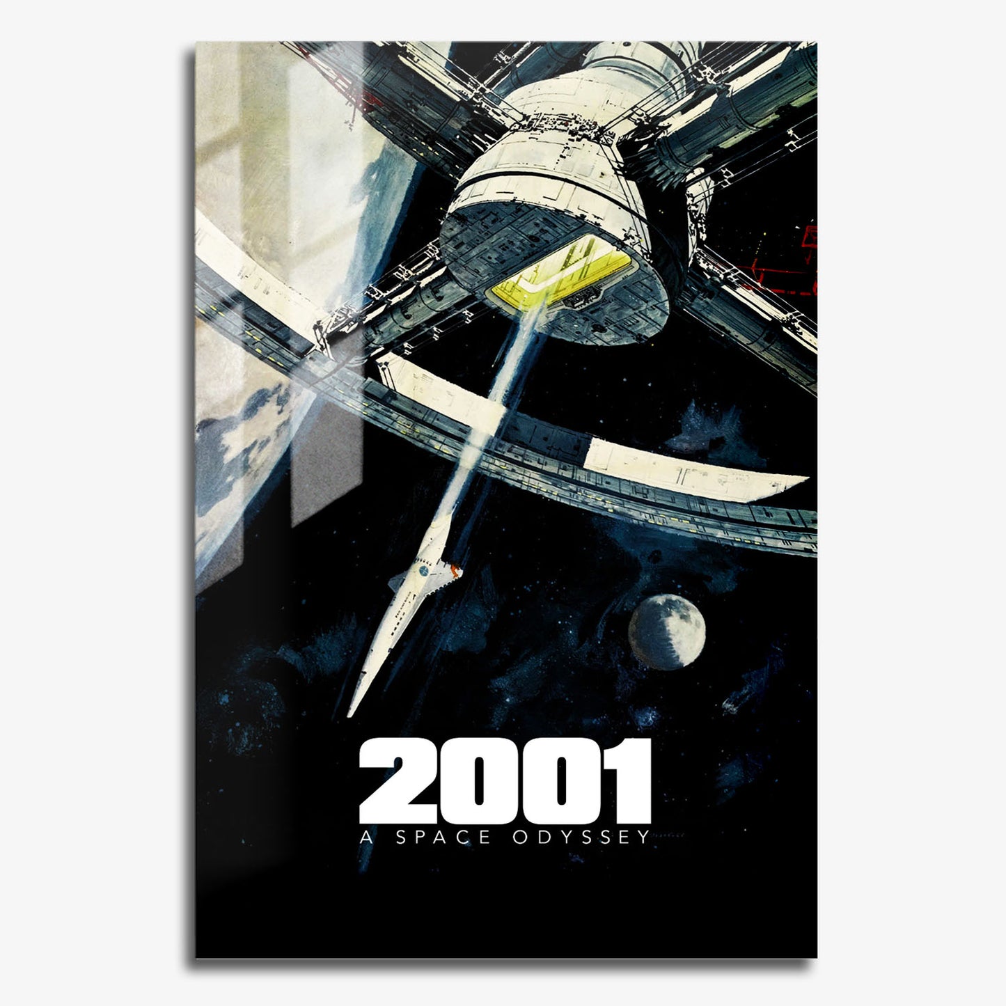 Flex Designs Metal Poster 2001 A Space Odyssey Theatrical 11 x 17" Home Goods - Movie 1968 Movie Metal Poster