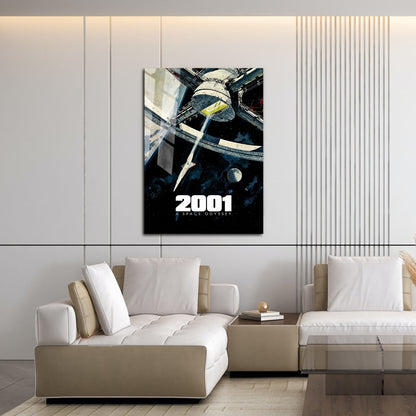 Flex Designs Metal Poster 2001 A Space Odyssey Theatrical 16 x 24" Home Goods - Movie 1968 Movie Metal Poster