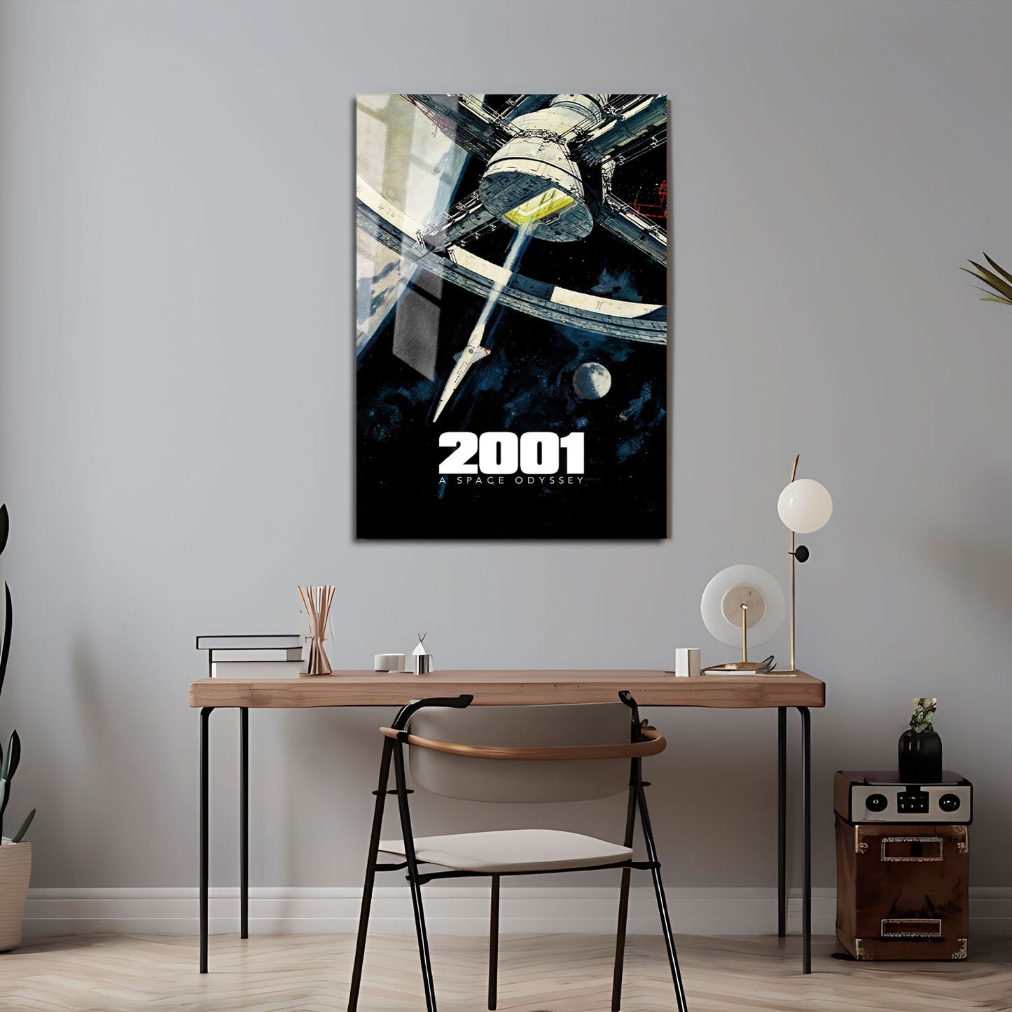 Flex Designs Metal Poster 2001 A Space Odyssey Theatrical 5 x 7" Home Goods - Movie 1968 Movie Metal Poster