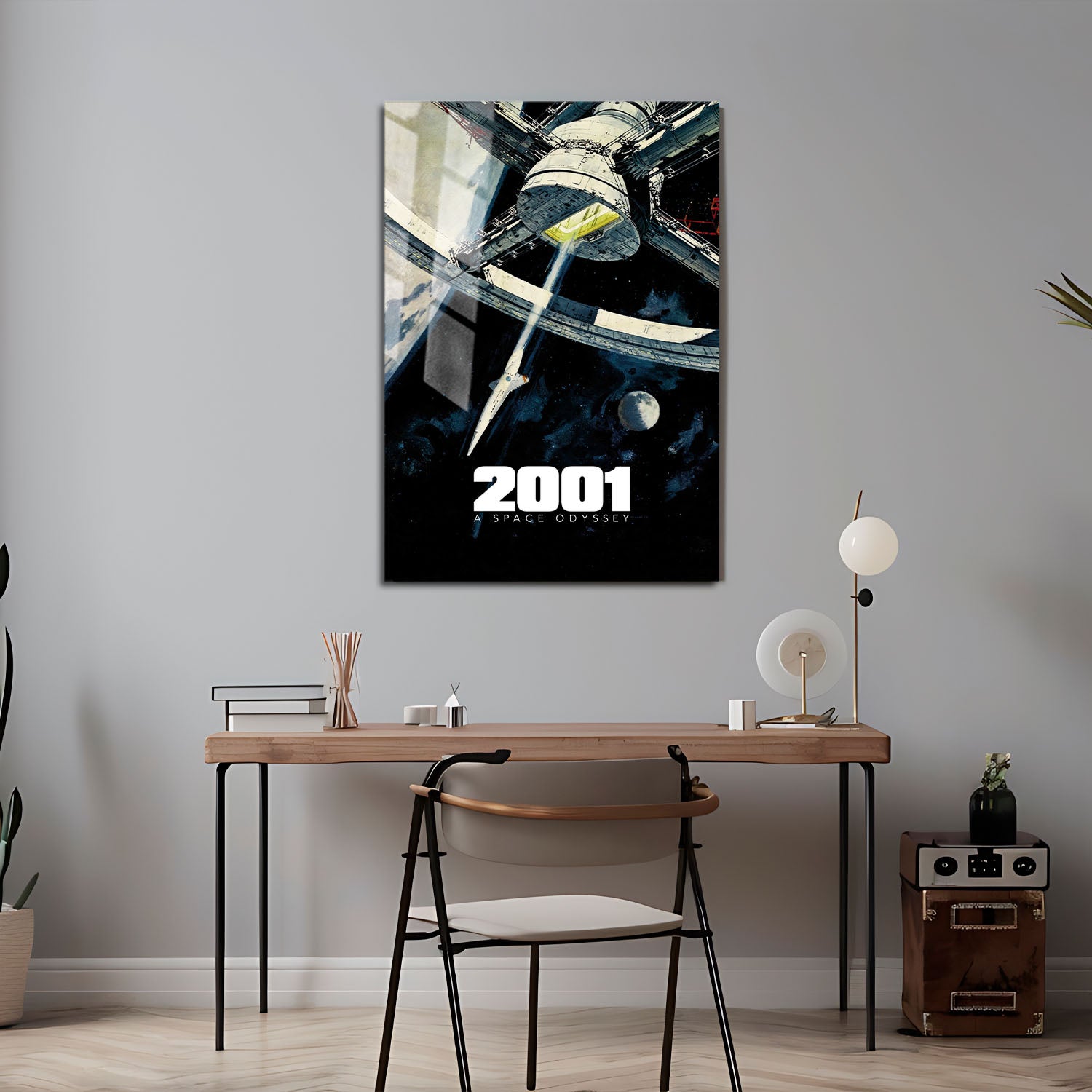 Flex Designs Metal Poster 2001 A Space Odyssey Theatrical 5 x 7" Home Goods - Movie 1968 Movie Metal Poster