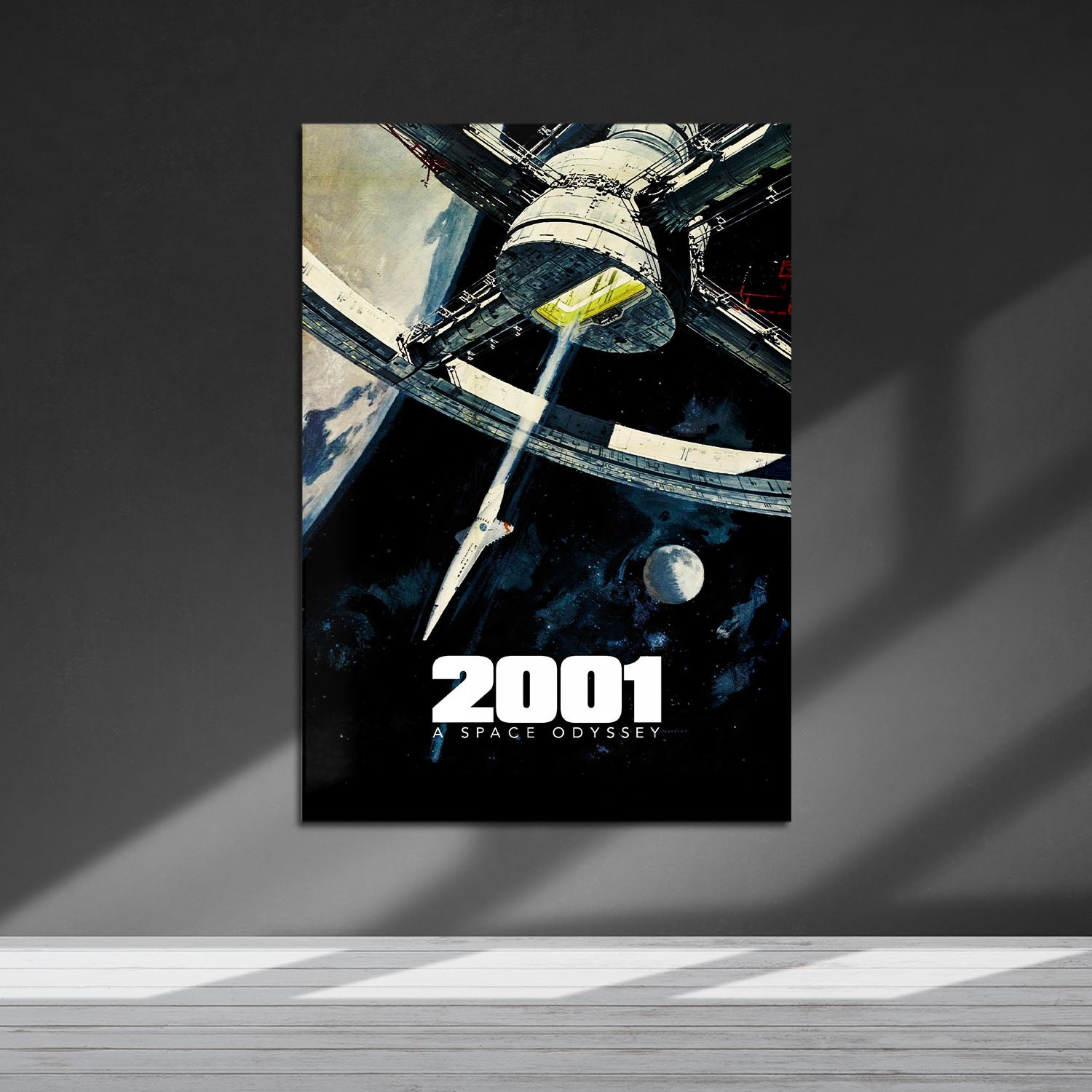 Flex Designs Metal Poster 2001 A Space Odyssey Theatrical 5 x 7" Home Goods - Movie 1968 Movie Metal Poster