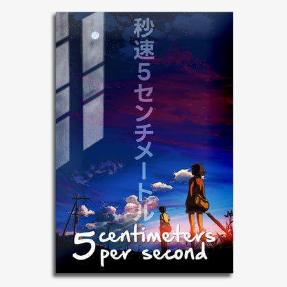 Flex Designs Metal Poster 5 Centimeters per Second 11 x 17" Home Goods - Movie 2007 Movie Metal Poster
