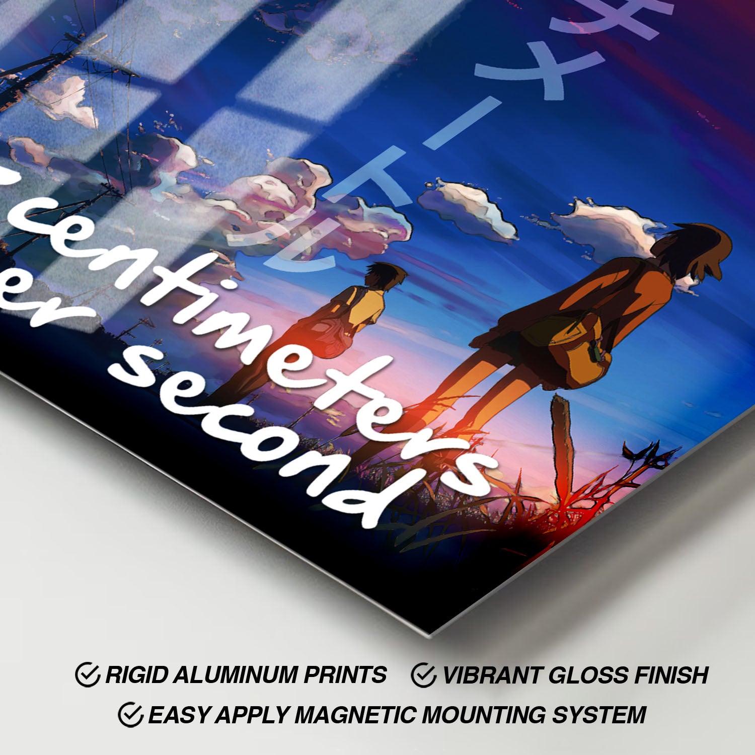 Flex Designs Metal Poster 5 Centimeters per Second 11 x 17" Home Goods - Movie 2007 Movie Metal Poster
