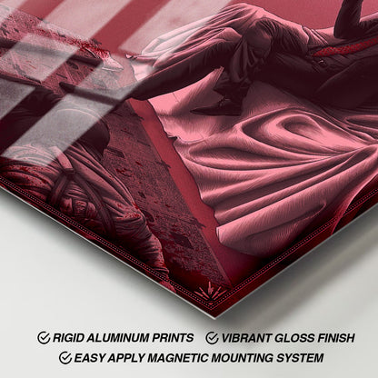 Flex Designs Metal Poster American Psycho Sketch 11 x 17" Home Goods - Movie 2000 Movie Metal Poster