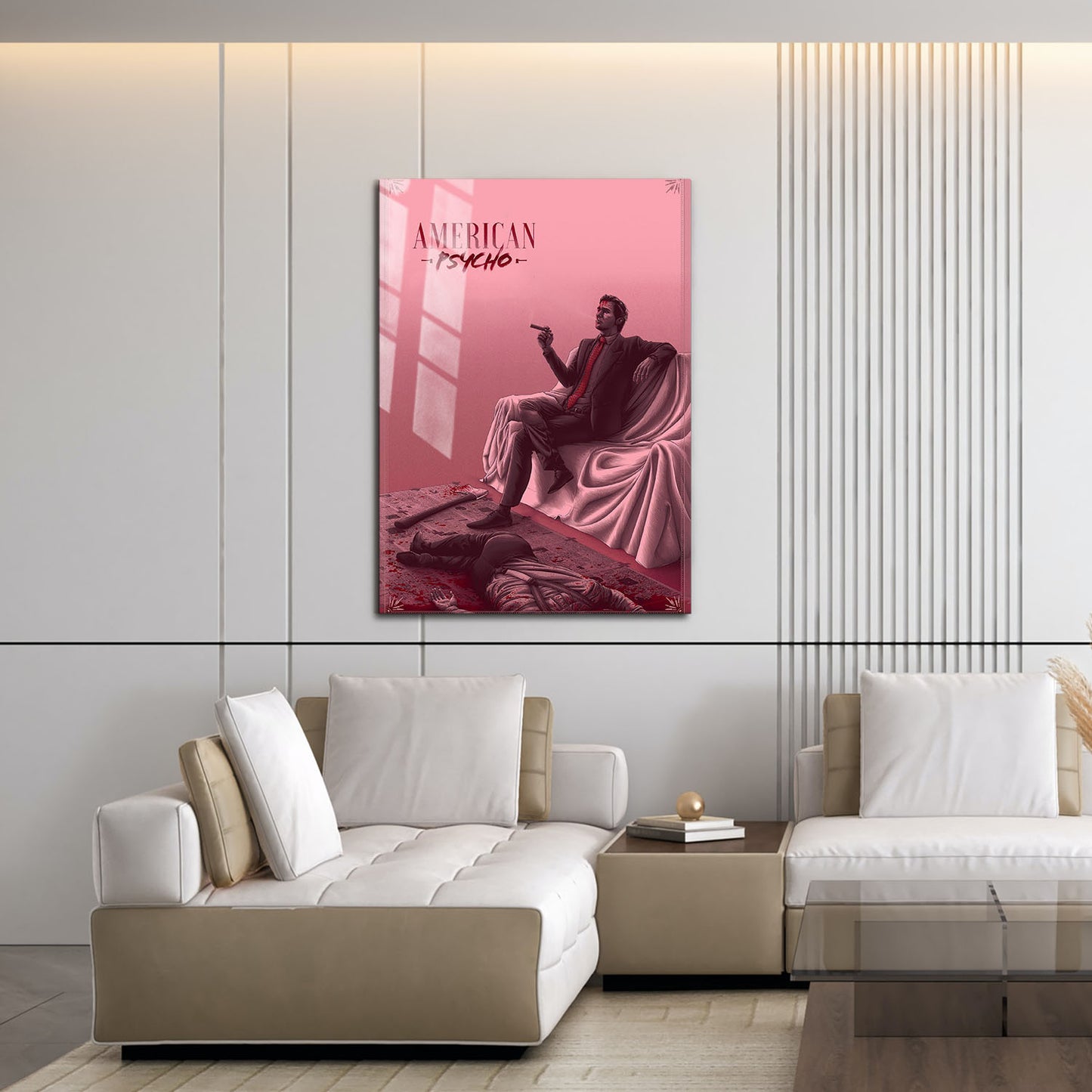 Flex Designs Metal Poster American Psycho Sketch 16 x 24" Home Goods - Movie 2000 Movie Metal Poster