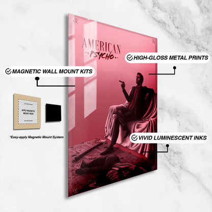 Flex Designs Metal Poster American Psycho Sketch 16 x 24" Home Goods - Movie 2000 Movie Metal Poster