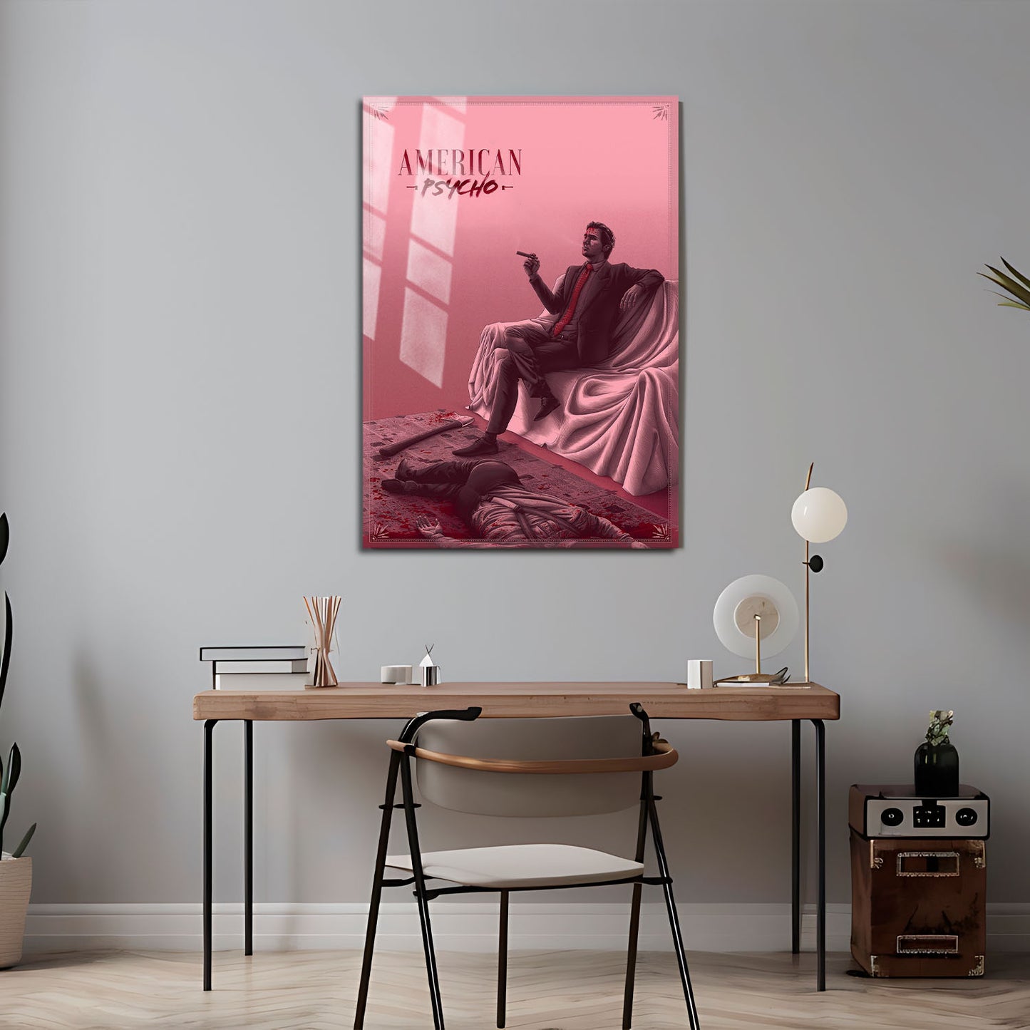 Flex Designs Metal Poster American Psycho Sketch 5 x 7" Home Goods - Movie 2000 Movie Metal Poster