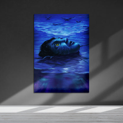 Flex Designs Metal Poster Avatar The Way of Water Sketch 5 x 7" Home Goods - Movie 2022 Movie Metal Poster
