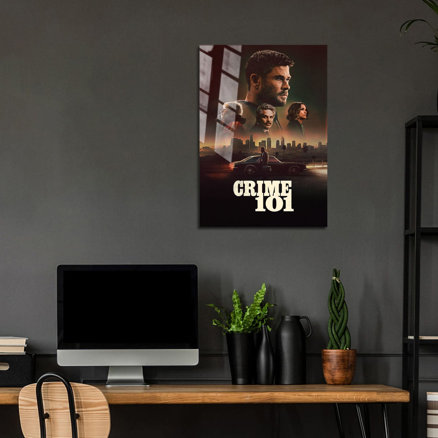 Flex Designs Metal Poster Crime 101 Cinematic 24 x 36" Home Goods - Movie 2026 Movie Metal Poster