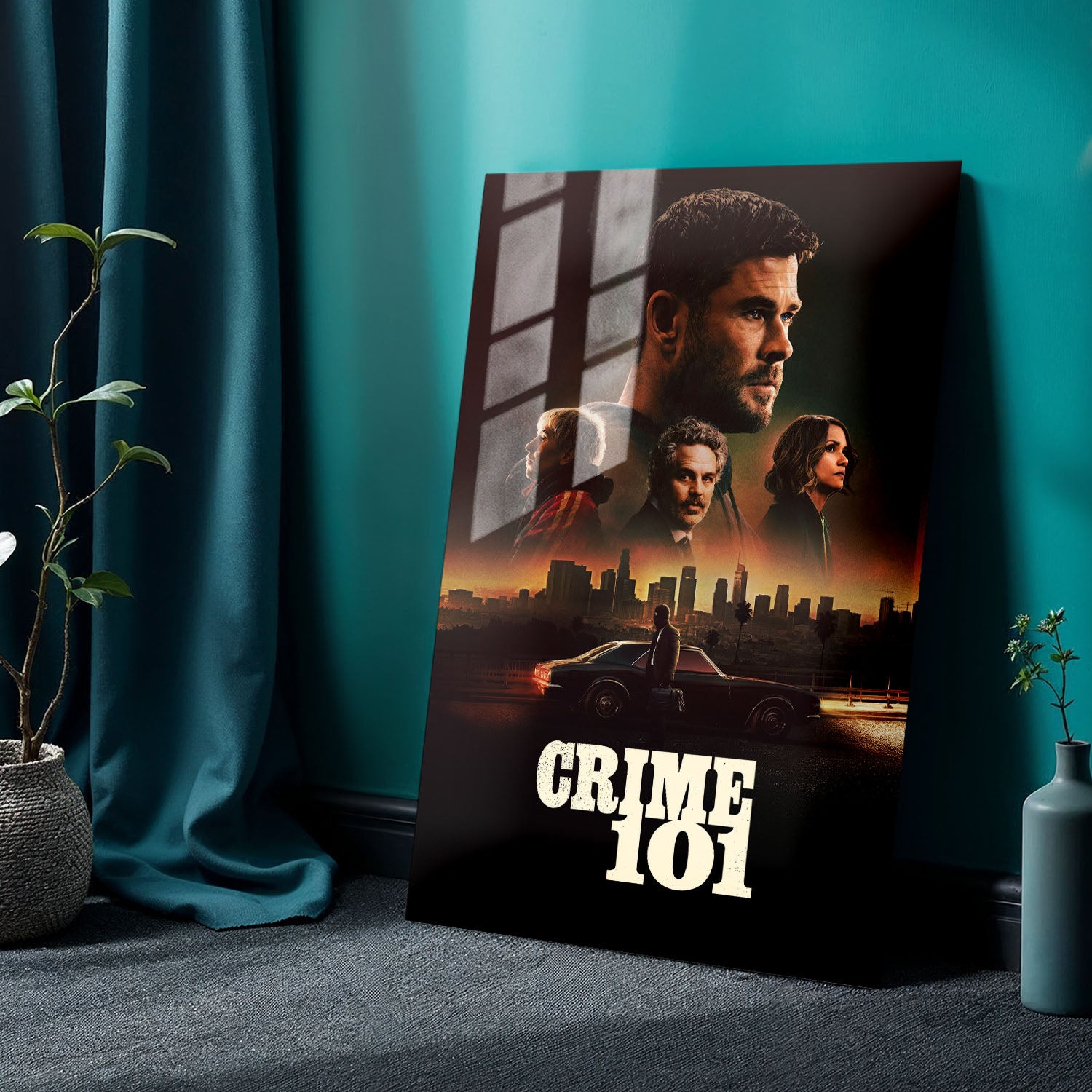 Flex Designs Metal Poster Crime 101 Cinematic 24 x 36" Home Goods - Movie 2026 Movie Metal Poster
