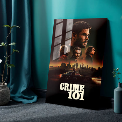 Flex Designs Metal Poster Crime 101 Cinematic 24 x 36" Home Goods - Movie 2026 Movie Metal Poster