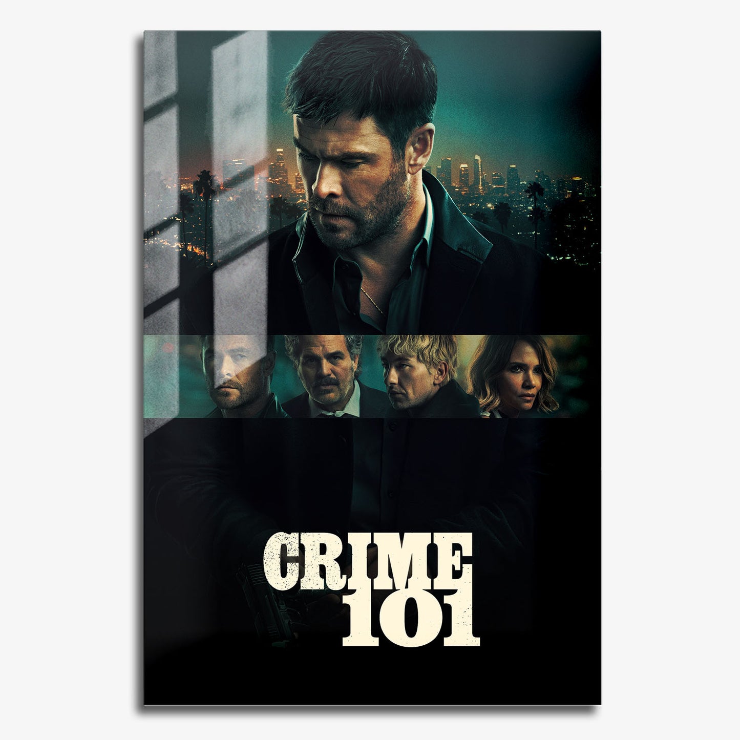 Flex Designs Metal Poster Crime 101 Theatrical 11 x 17" Home Goods - Movie 2026 Movie Metal Poster