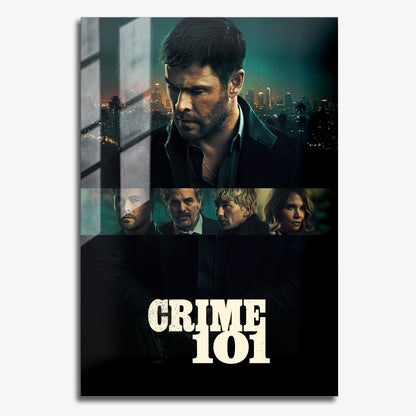 Flex Designs Metal Poster Crime 101 Theatrical 11 x 17" Home Goods - Movie 2026 Movie Metal Poster
