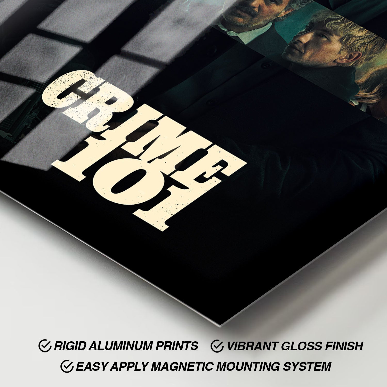 Flex Designs Metal Poster Crime 101 Theatrical 11 x 17" Home Goods - Movie 2026 Movie Metal Poster