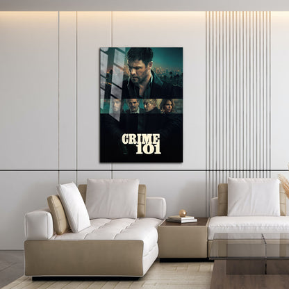 Flex Designs Metal Poster Crime 101 Theatrical 16 x 24" Home Goods - Movie 2026 Movie Metal Poster