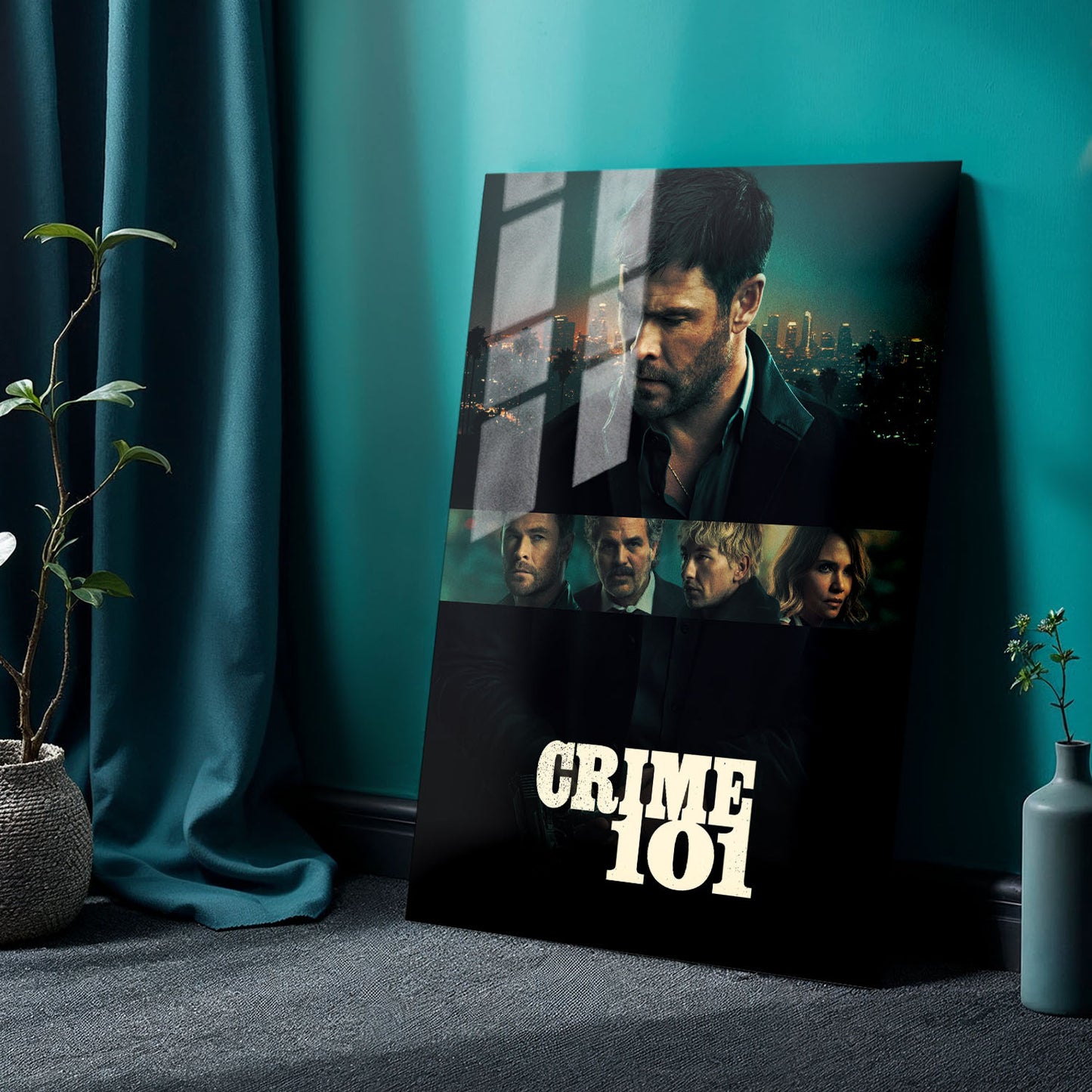 Flex Designs Metal Poster Crime 101 Theatrical 24 x 36" Home Goods - Movie 2026 Movie Metal Poster
