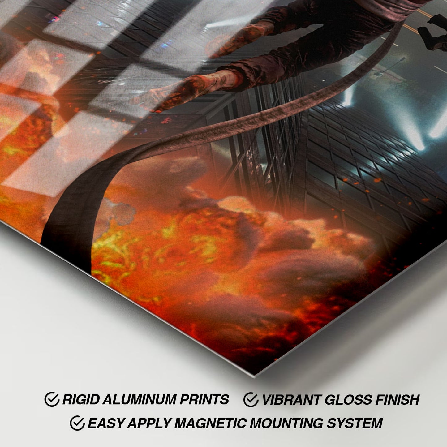 Flex Designs Metal Poster Die Hard Key Visual 11 x 17" Home Goods - Movie 1988 Movie Metal Poster