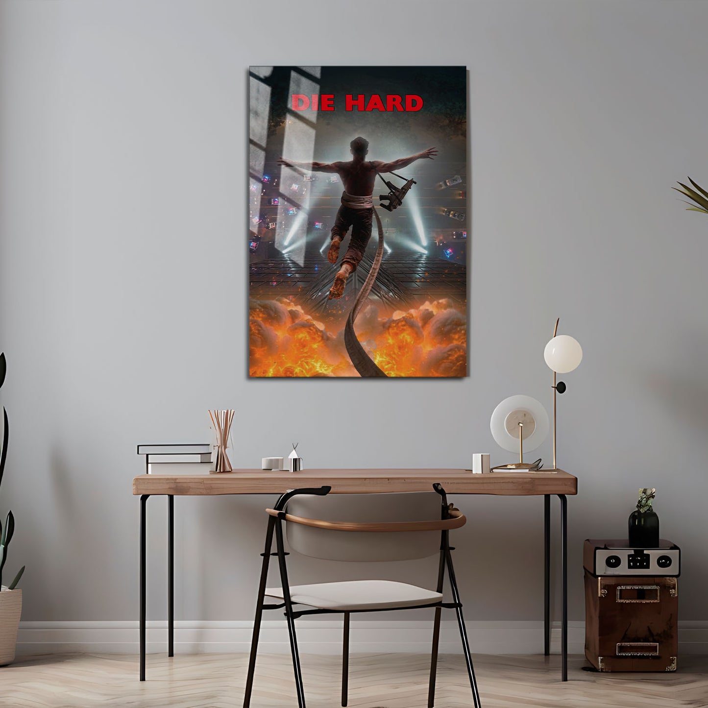 Flex Designs Metal Poster Die Hard Key Visual 5 x 7" Home Goods - Movie 1988 Movie Metal Poster