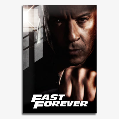 Flex Designs Metal Poster Fast Forever Vin Disel 11 x 17" Home Goods - Movie 2028 Movie Metal Poster