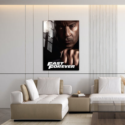 Flex Designs Metal Poster Fast Forever Vin Disel 16 x 24" Home Goods - Movie 2028 Movie Metal Poster