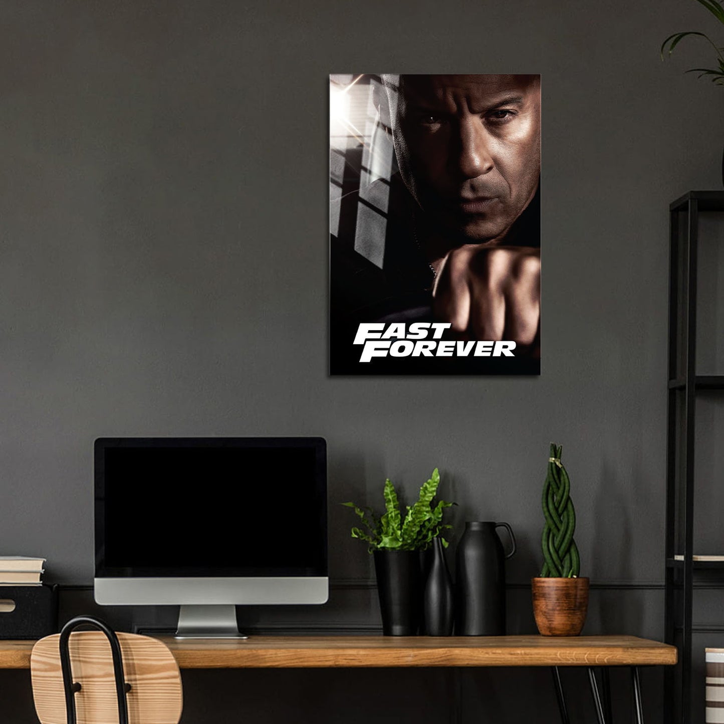 Flex Designs Metal Poster Fast Forever Vin Disel 24 x 36" Home Goods - Movie 2028 Movie Metal Poster