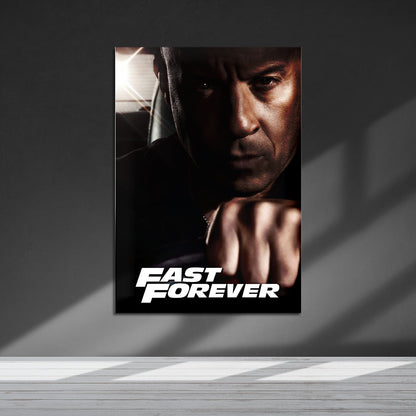 Flex Designs Metal Poster Fast Forever Vin Disel 5 x 7" Home Goods - Movie 2028 Movie Metal Poster