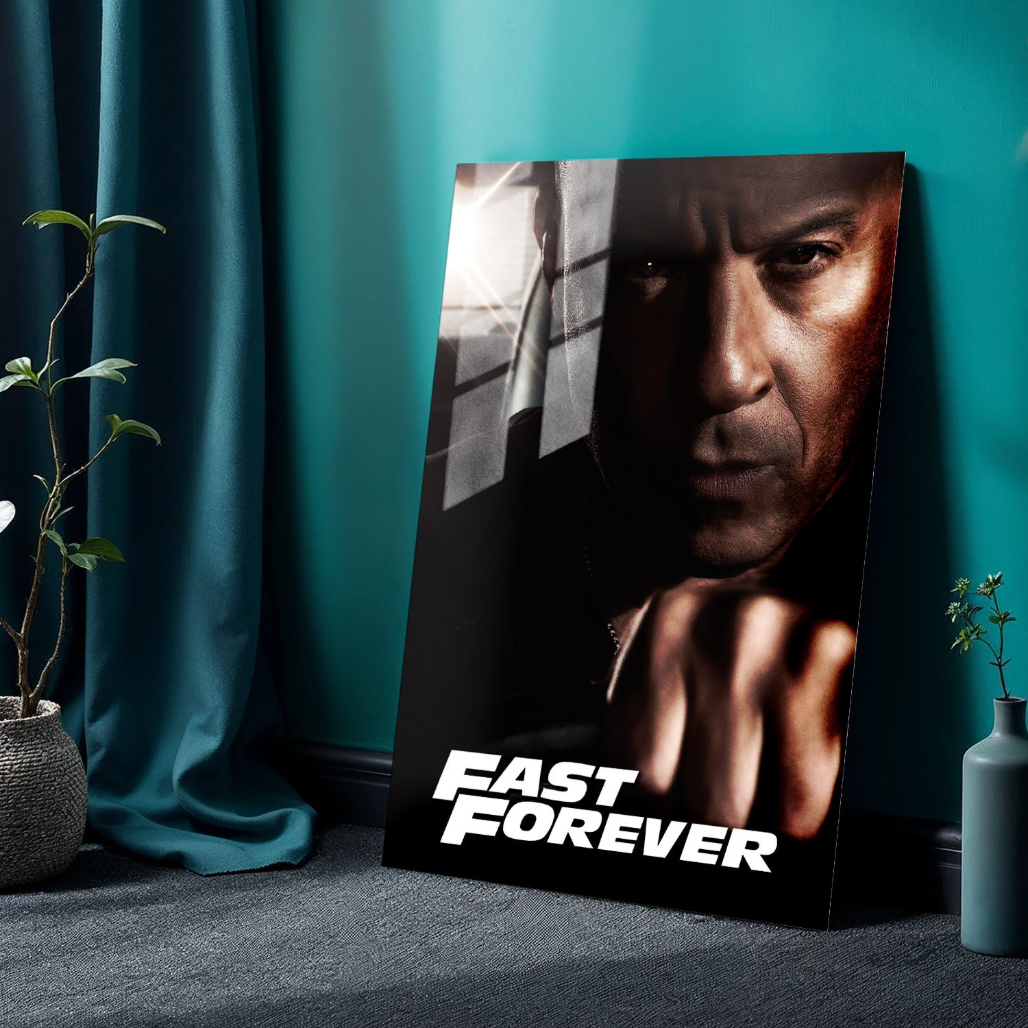 Flex Designs Metal Poster Fast Forever Vin Disel 24 x 36" Home Goods - Movie 2028 Movie Metal Poster