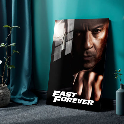 Flex Designs Metal Poster Fast Forever Vin Disel 24 x 36" Home Goods - Movie 2028 Movie Metal Poster
