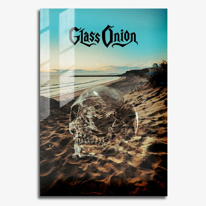 Flex Designs Metal Poster Glass Onion A Knives Out Mystery Skull 11 x 17" Home Goods - Movie 2022 Movie Metal Poster