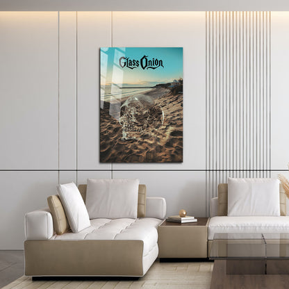 Flex Designs Metal Poster Glass Onion A Knives Out Mystery Skull 16 x 24" Home Goods - Movie 2022 Movie Metal Poster