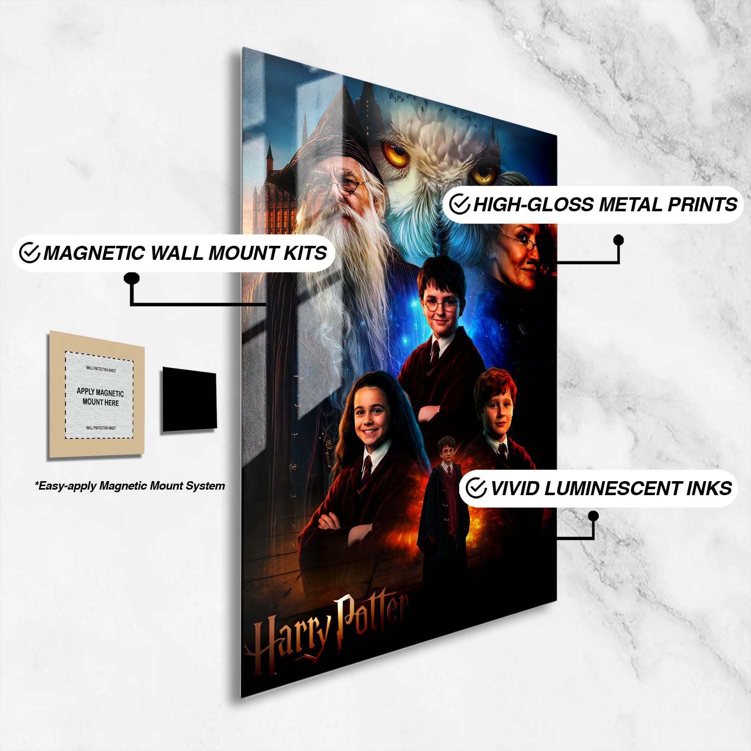 Flex Designs Metal Poster Harry Potter TV Series 16 x 24" Home Goods - TV Show 2026 TV Show Metal Poster