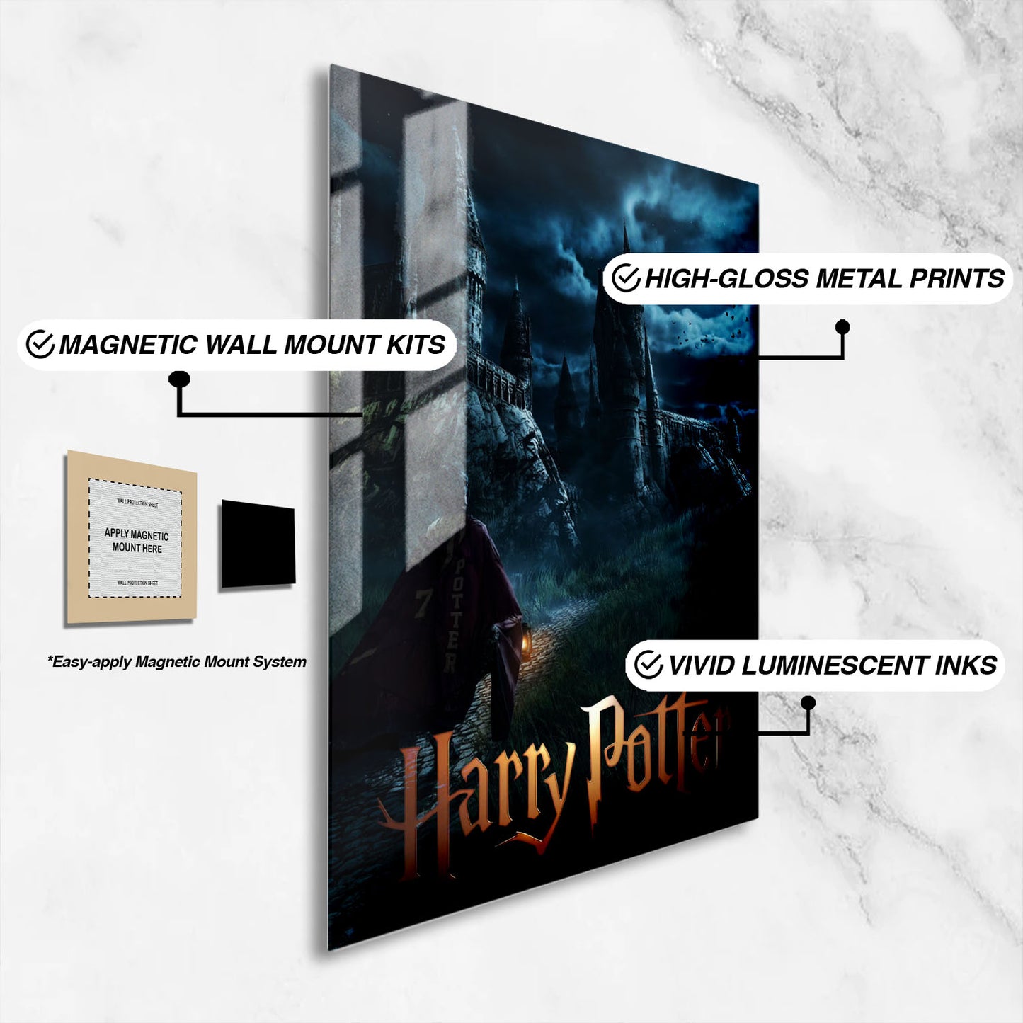 Flex Designs Metal Poster Harry Potter TV Series Cover 16 x 24" Home Goods - TV Show 2026 TV Show Metal Poster