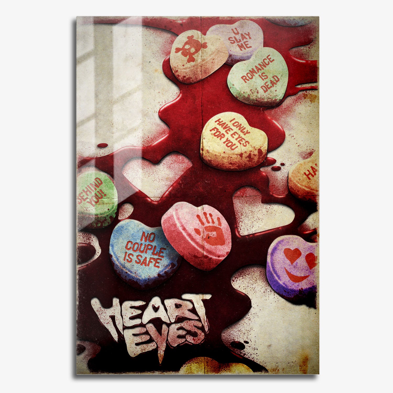 Flex Designs Metal Poster Heart Eyes Key Art 11 x 17" Home Goods - Movie 2025 Movie Metal Poster