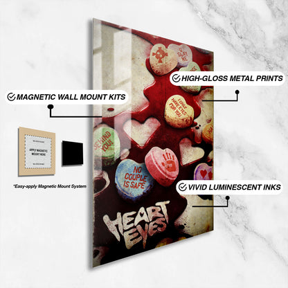 Flex Designs Metal Poster Heart Eyes Key Art 16 x 24" Home Goods - Movie 2025 Movie Metal Poster