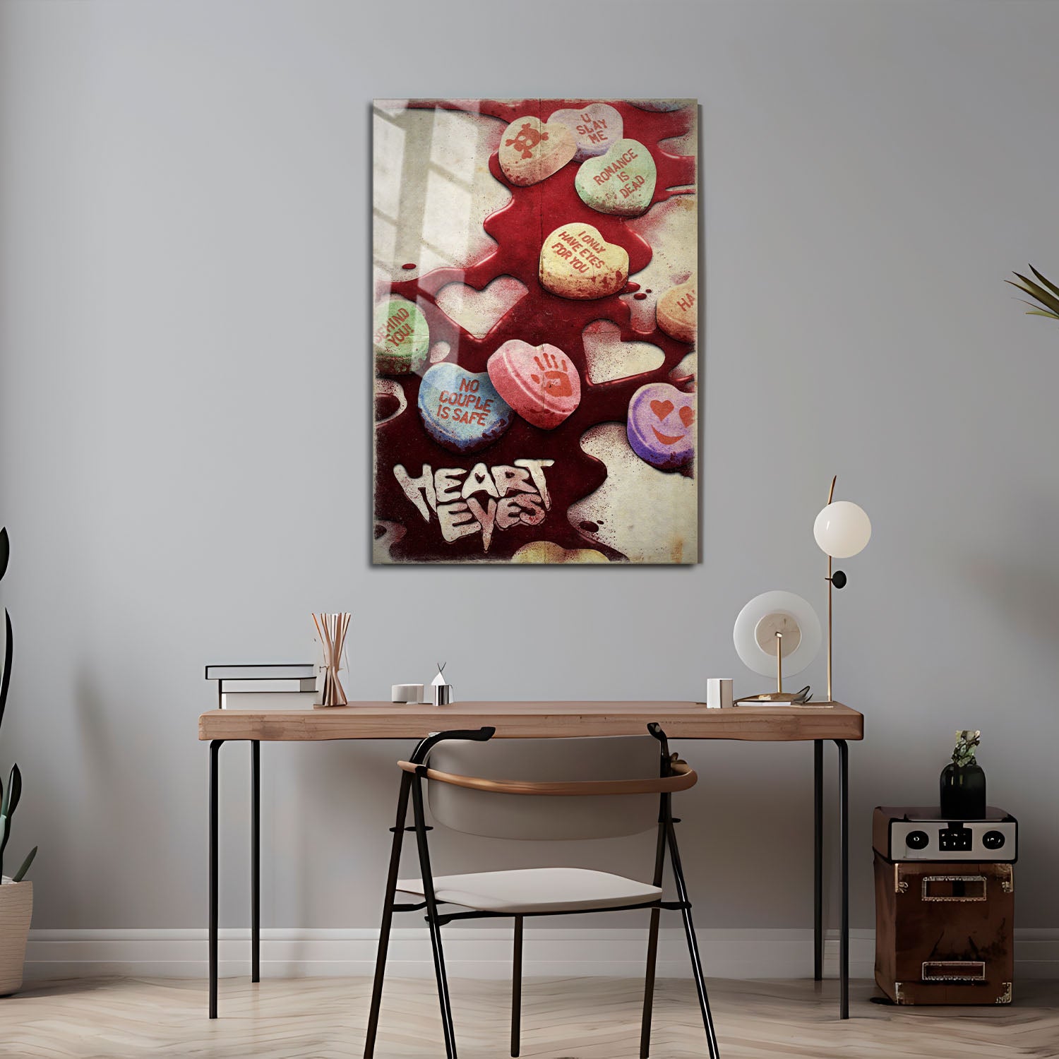 Flex Designs Metal Poster Heart Eyes Key Art 5 x 7" Home Goods - Movie 2025 Movie Metal Poster