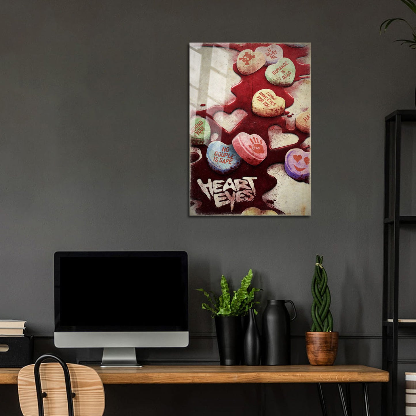 Flex Designs Metal Poster Heart Eyes Key Art 24 x 36" Home Goods - Movie 2025 Movie Metal Poster