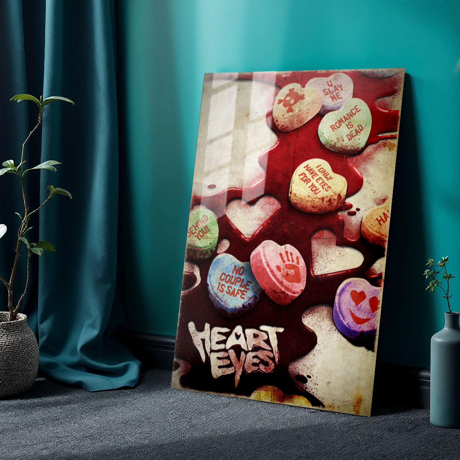Flex Designs Metal Poster Heart Eyes Key Art 24 x 36" Home Goods - Movie 2025 Movie Metal Poster